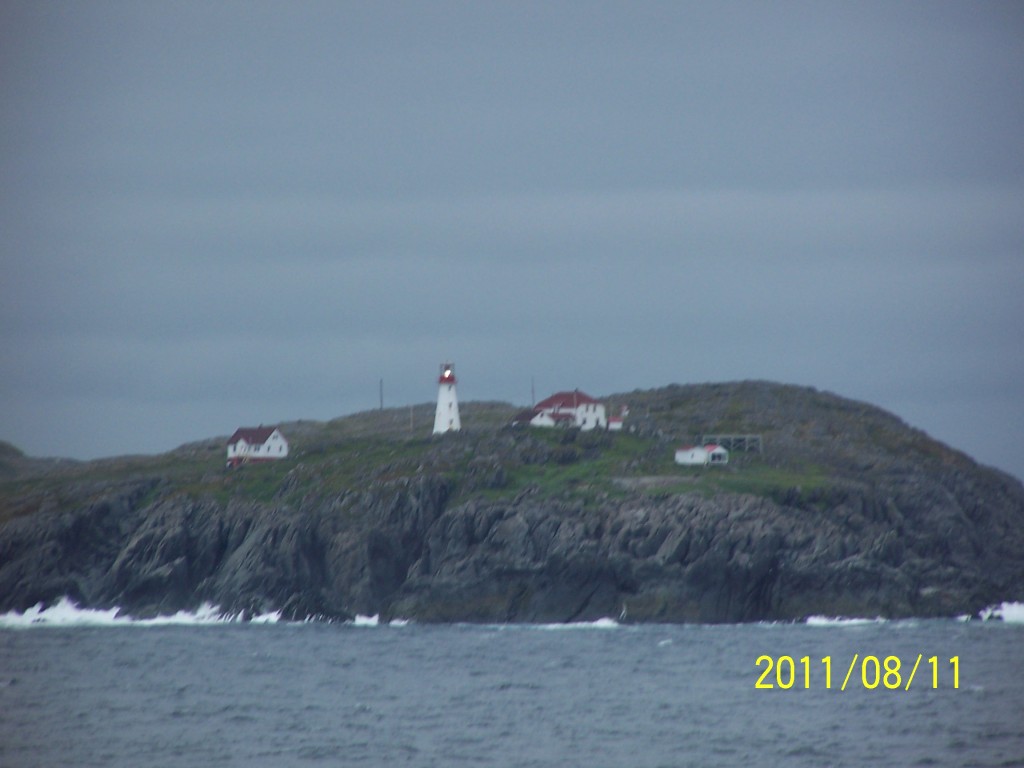 Lighthouse with light on