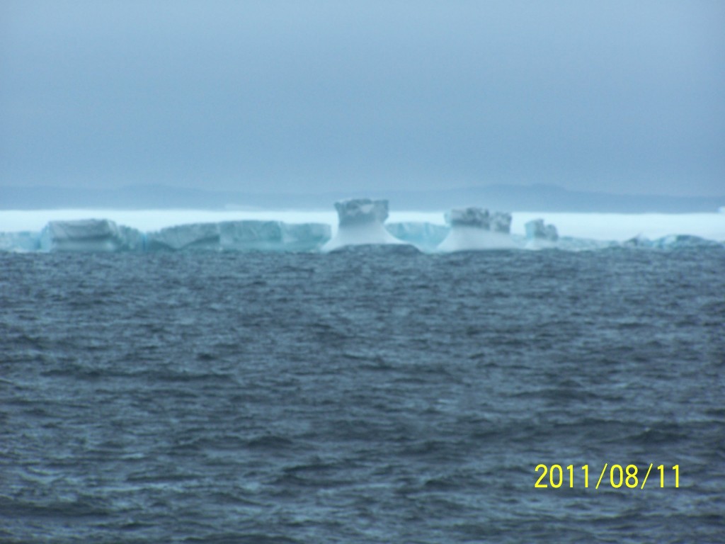 Ice Island with "Hoodoos"