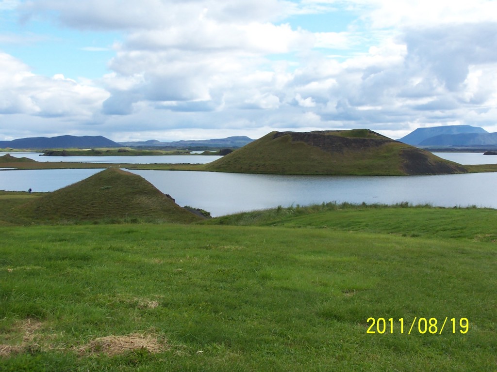 Lake and volcanic structures