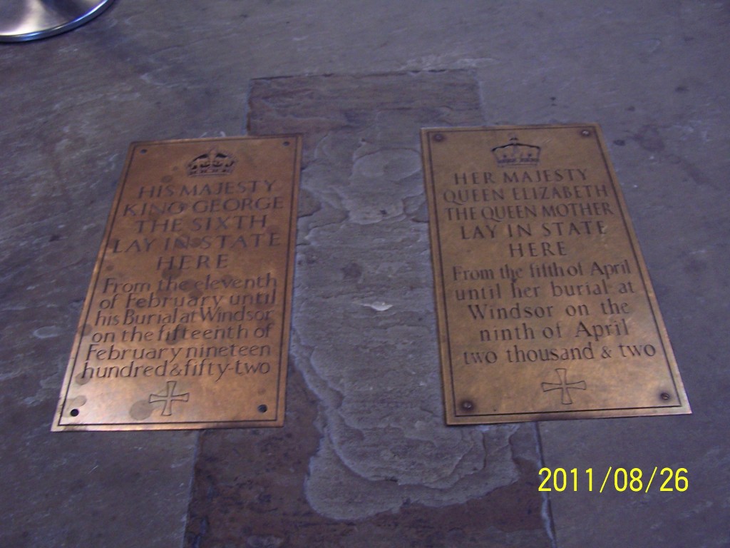 King George VI and Queen Mother lay in state here (years apart)