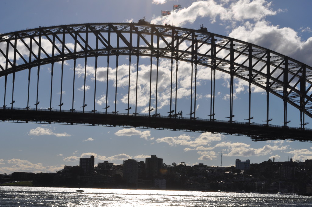 People on Sydney Harbour Bridge