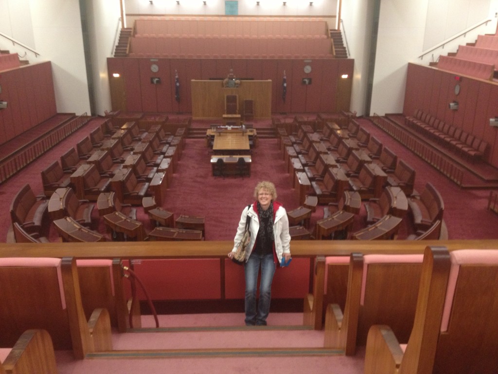 Gaye in Senate Chamber